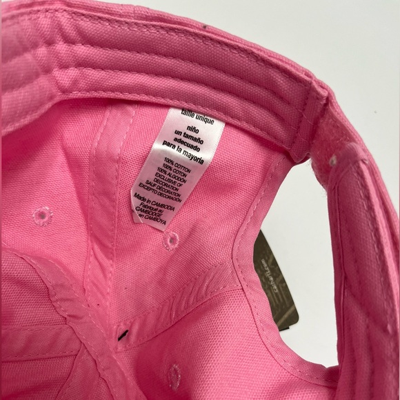 NWT ⚜️💖⚜️ CARHARTT Girl's One Size Pink Adjustable Baseball Cap Cotton Youth - Picture 9 of 12